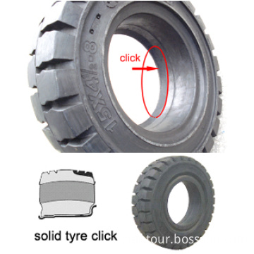 Click on Easy Fit Solid Tire for Industrial Forklift